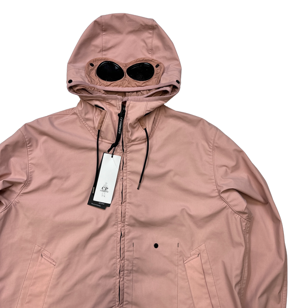 CP Company GD Shell Pink Hooded Lined SoftShell Goggle Jacket - XXL