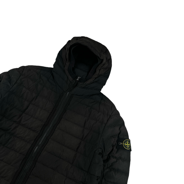 Stone Island 2021 Black 0-Cotton R Nylon Tela Puffer Jacket - XL