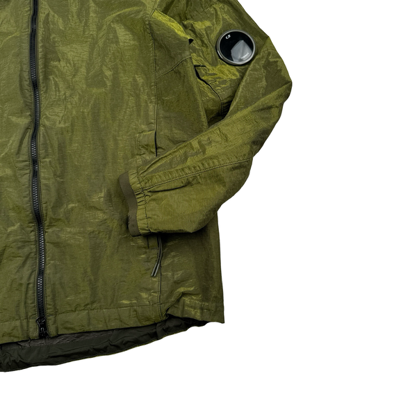 CP Company P.Ri.S.M Green Prismatic Ripstop Membrane Hooded Jacket - Large