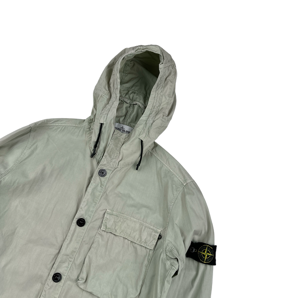 Stone Island 2018 Grey Hooded Overshirt - Large