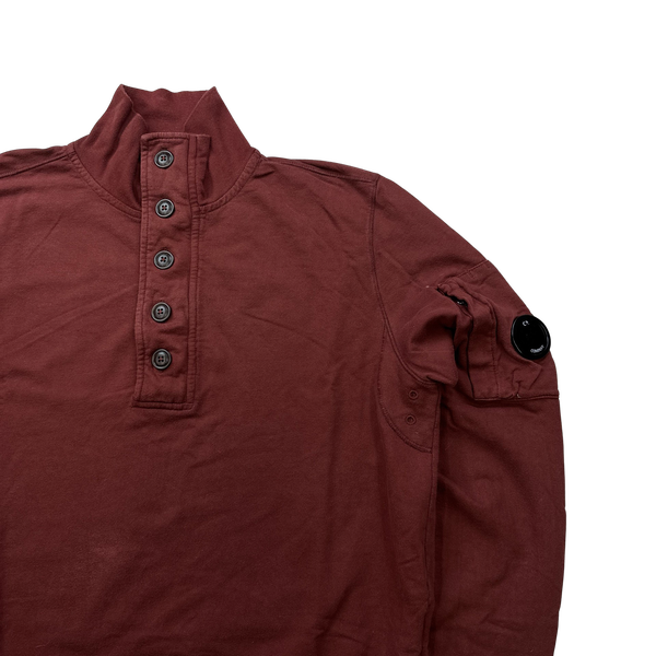 CP Company Burgundy Lens Viewer Pullover - Large