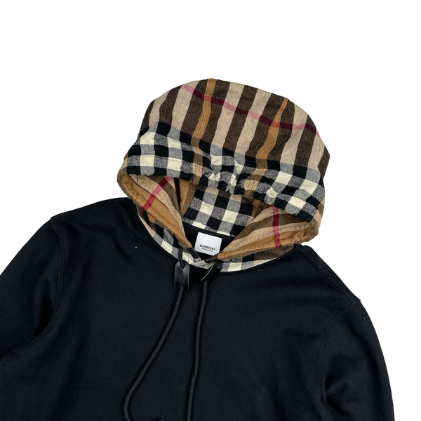 Burberry Nova Check Hood Pull Over Hoodie - Medium