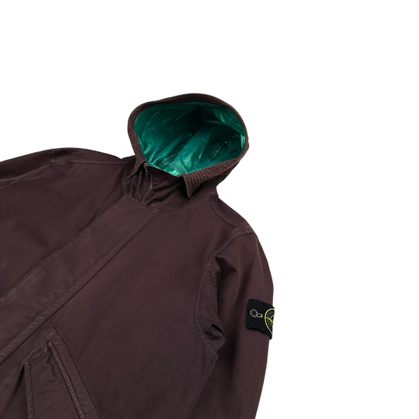 Stone Island 2015 Reversible Green Spaceman Raso Gommato Jacket - Large