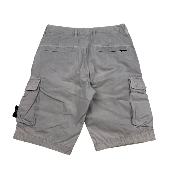 Stone Island 2020 Light Lilac Cotton Cargo Shorts - 29"