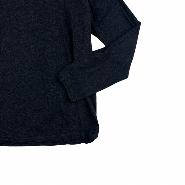 CP Company 2000 Dark Grey Cotton Wool Blend Vintage Longsleeve T Shirt - XL