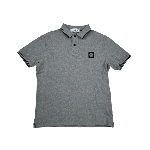 Stone Island 2016 Grey Short Sleeve Polo - Medium