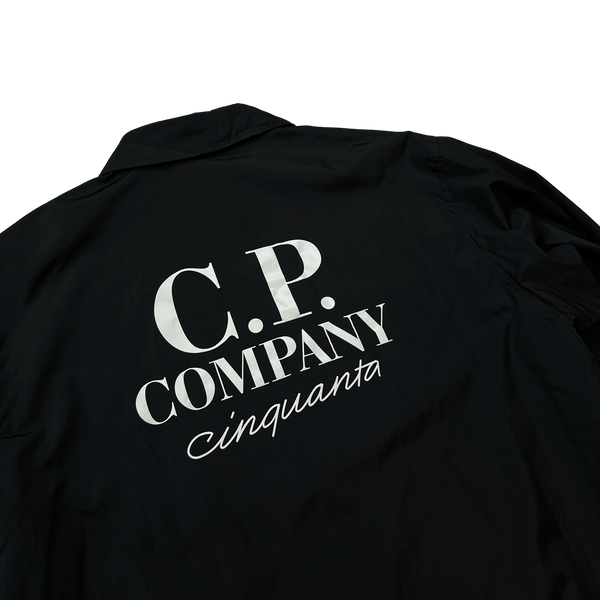 CP Company Cinquanta Nylon Spellout Coach Jacket - Large
