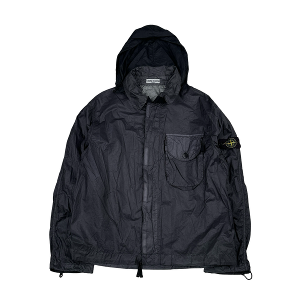 Stone Island 2004 Paul Harvey Charcoal Parachute Nylon Jacket - XL