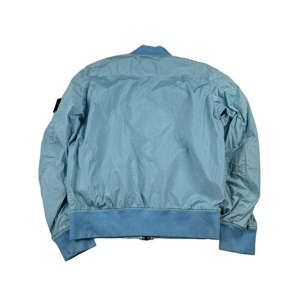 Stone Island 2017 Blue Garment Dyed Crinkle Reps Jacket - Medium