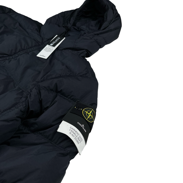 Stone Island 2024 Navy Crinkle R-NY Down Puffer Jacket - XL