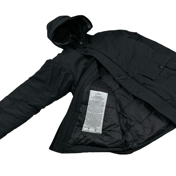 Stone Island 2019 Black Micro Reps Primaloft Jacket - Small