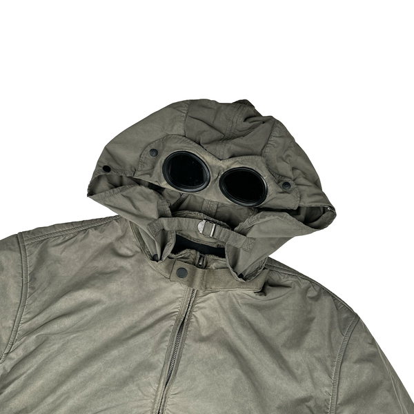CP Company Tinto Terra Khaki Fleece Lined Goggle Jacket - 3XL