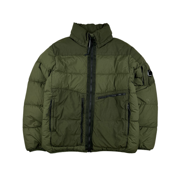 CP Company Khaki Taylon L Puffer Jacket - Large