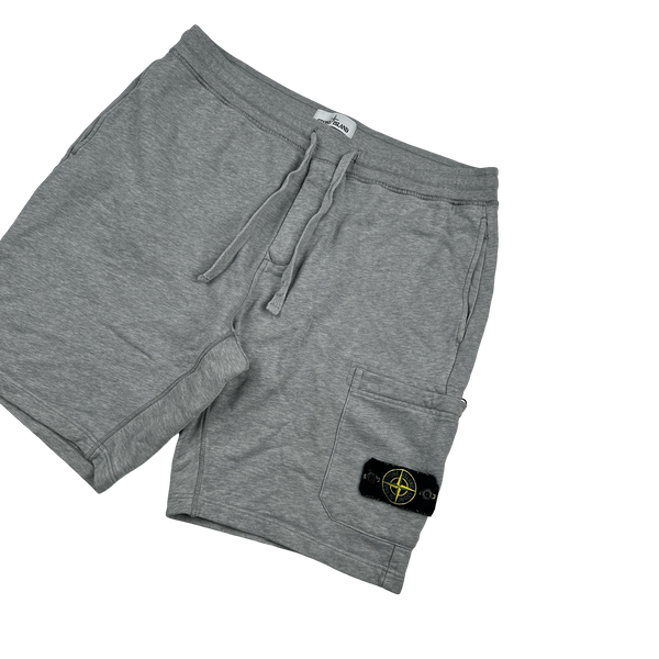 Stone Island 2020 Grey Cotton Shorts - Medium