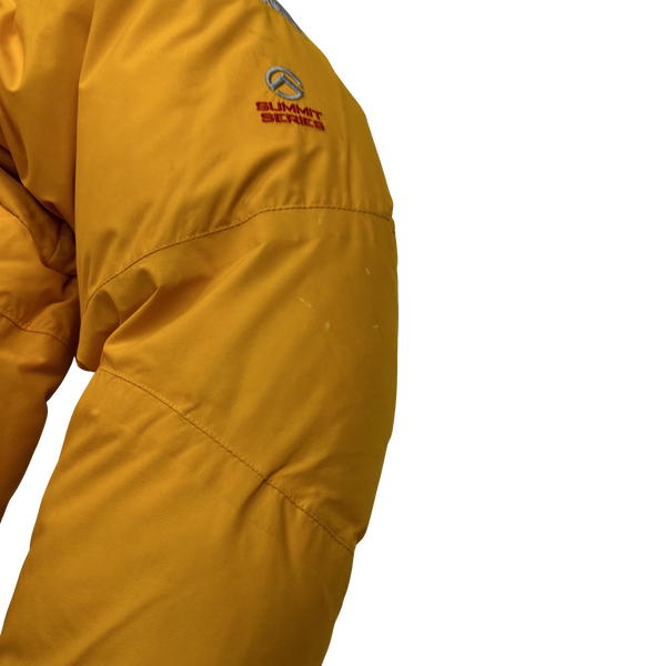 North Face Yellow Summit Series Down Filled Puffer Jacket - Small