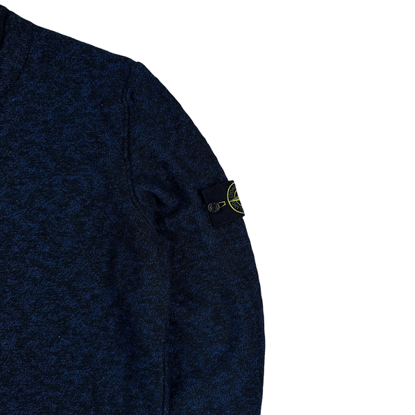 Stone Island Navy Knitted Crewneck Jumper - XL