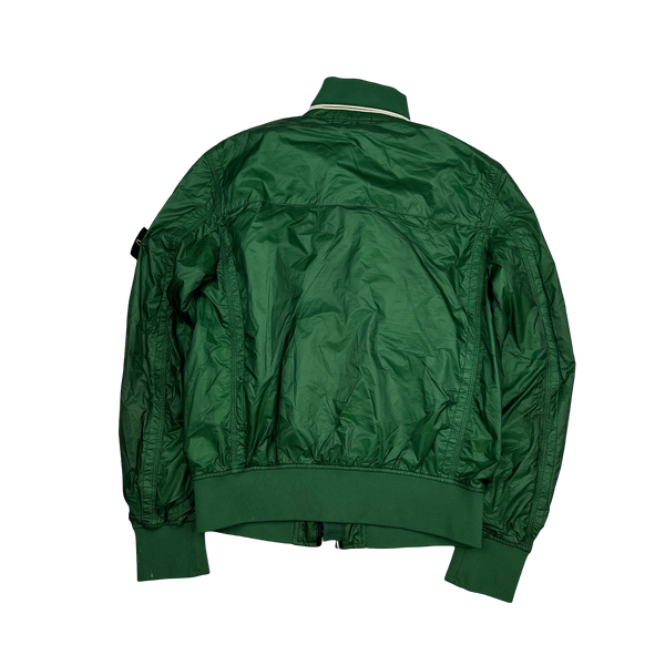 Stone Island 2012 Green Tyveck Micro Rip Stop Tyveck Bomber Jacket