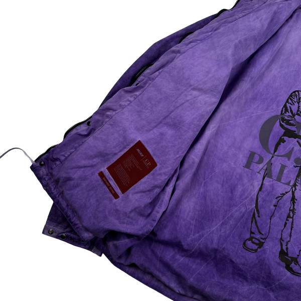 CP Company x Palace Purple Nylon La Mille Goggle Jacket - Medium