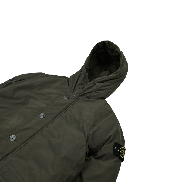 Stone Island 2013 Khaki Micro Reps Down Filled Winter Jacket - Medium