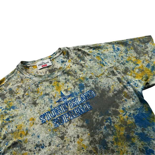 Stone Island x Supreme 2020 Paintball T Shirt - Medium