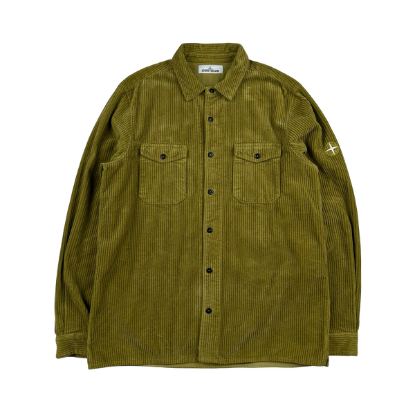 Stone Island 2021 Pistachio Corduroy Overshirt - XL