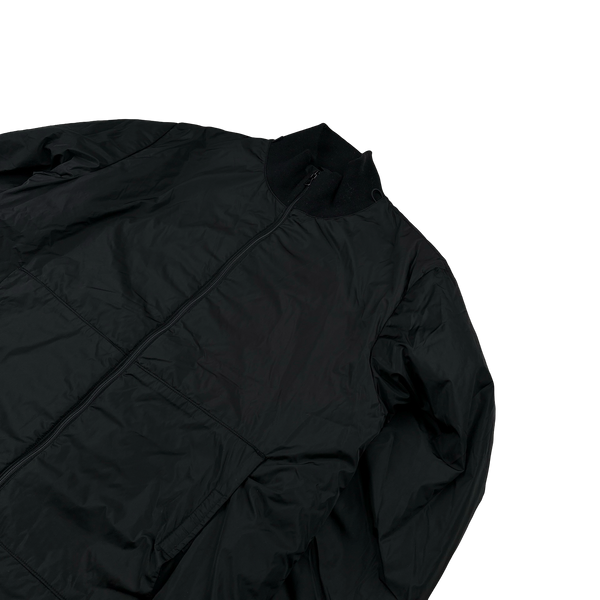 Prada Black Nylon Down Padded Bomber Jacket - 3XL