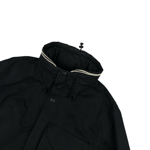 Stone Island 2007 Black Ventile Waterproof Jacket - Small