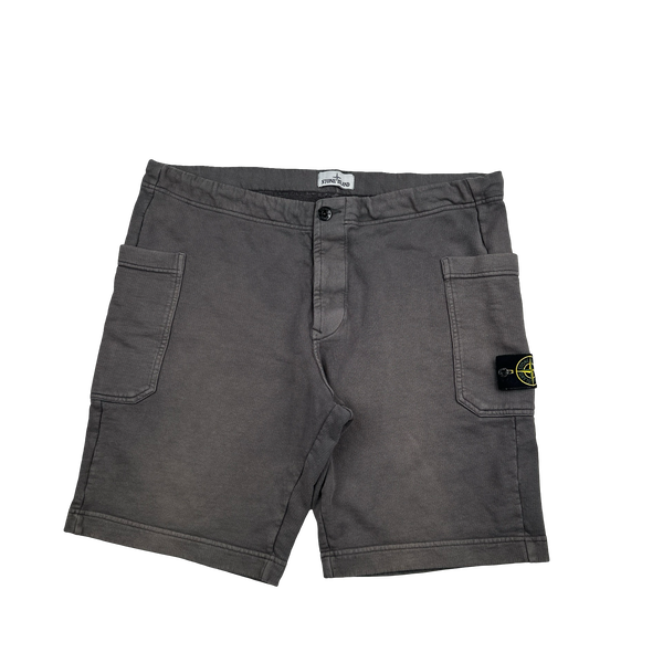 Stone Island 2015 Grey Thick Cotton Cargo Shorts - XXL
