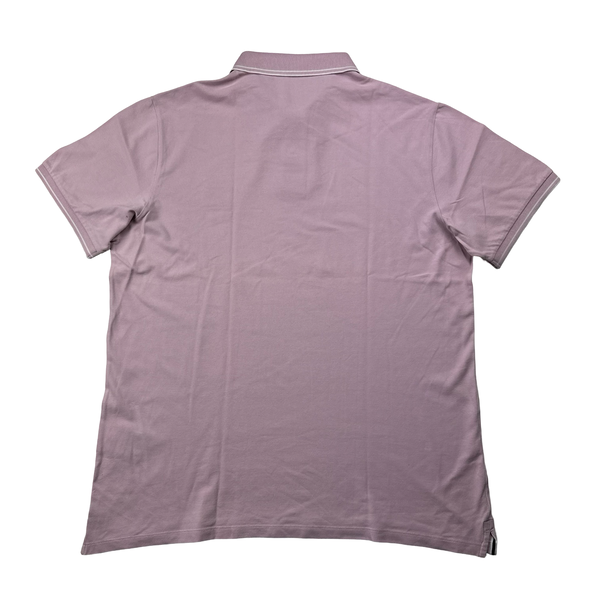 Pink stone island polo hot sale
