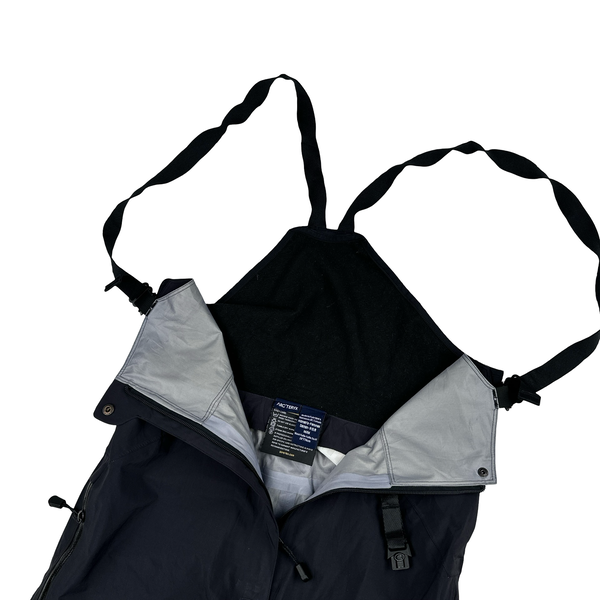 Arcteryx Black Goretex Full Leg Zip Ski Overalls - Medium