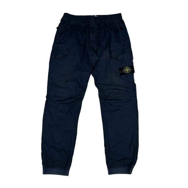 Stone Island 2020 RE T Navy Cargo Trousers - 33"