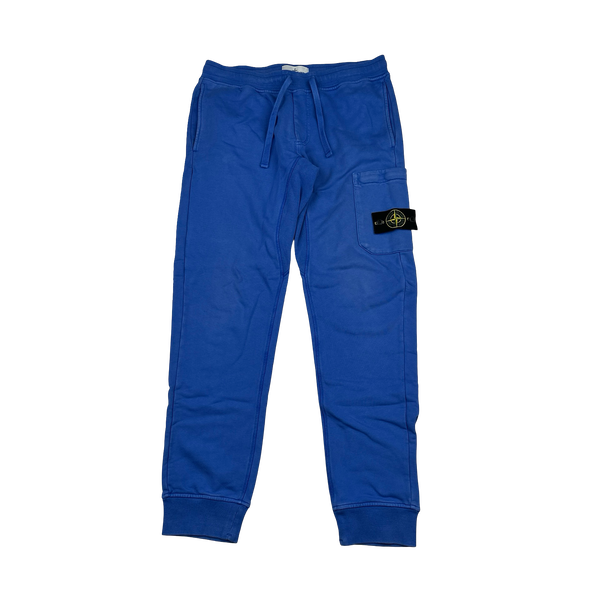 Stone Island 2019 Blue Slim Fit Cotton Joggers - Medium
