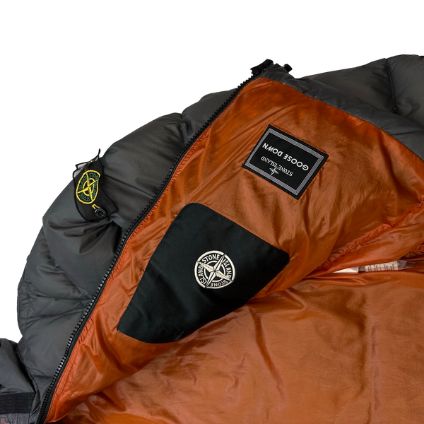 Stone Island 2007 Opaque Nylon Tela Mesh Badge Puffer  - XL