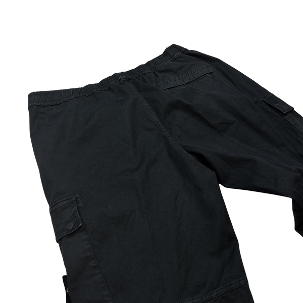 Stone Island 2022 Black RE T Cargo Trousers - 36"