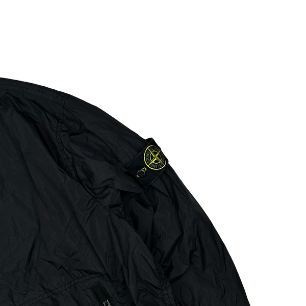 Stone Island 2023 Black Garment Dyed Crinkle Reps Jacket - XXL