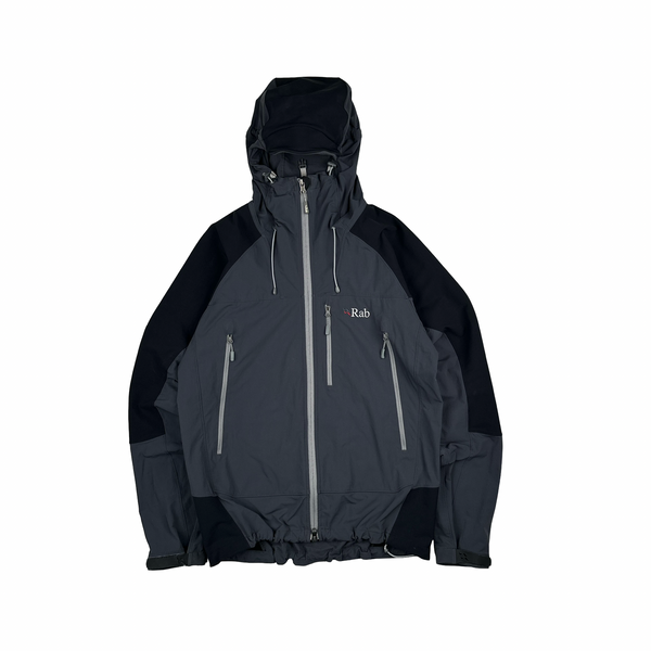 RAB Extreme Black/Grey Zipped Soft Shell Jacket - Medium