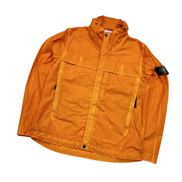 Stone Island 2014 Orange Mussola Gommata Jacket - Large