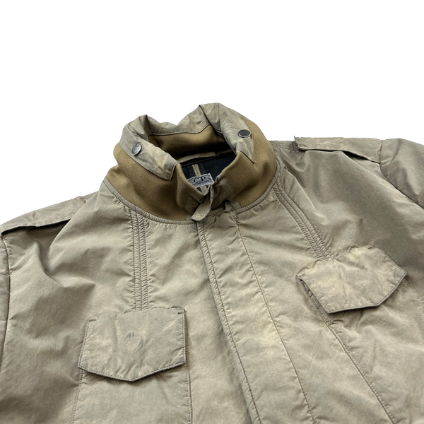 CP Company 2009 Beige Nylon Blend Tinto Terra Multi Pocket Field Jacket - XXL