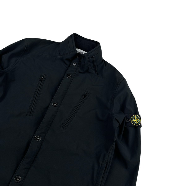 Stone Island 2015 Black Fleece Lined Soft Shell - Large