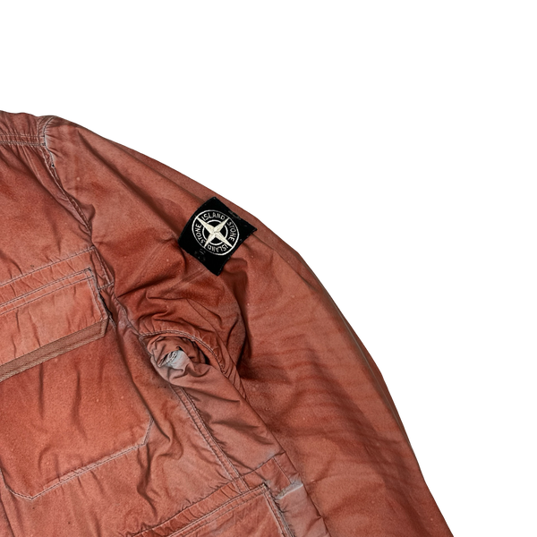Stone Island 2012 Red Liquid Reflective Field Jacket - XL