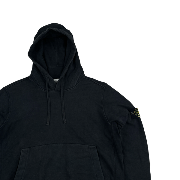 Stone Island 2016 Black Cotton Pullover Hoodie - XXL
