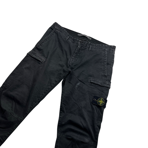 Stone Island Grey Skinny Fit Cargo Trousers - 34"
