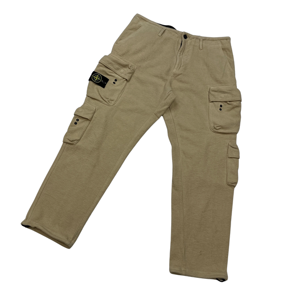 Stone Island 2019 Multiple Pocket Comfort Fit Fleece Cargo Trousers - 36"