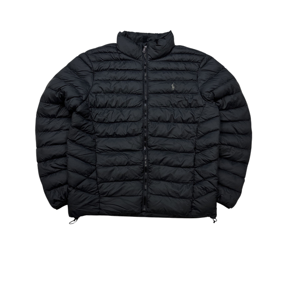 Ralph Lauren Black Down Puffer Jacket - Large