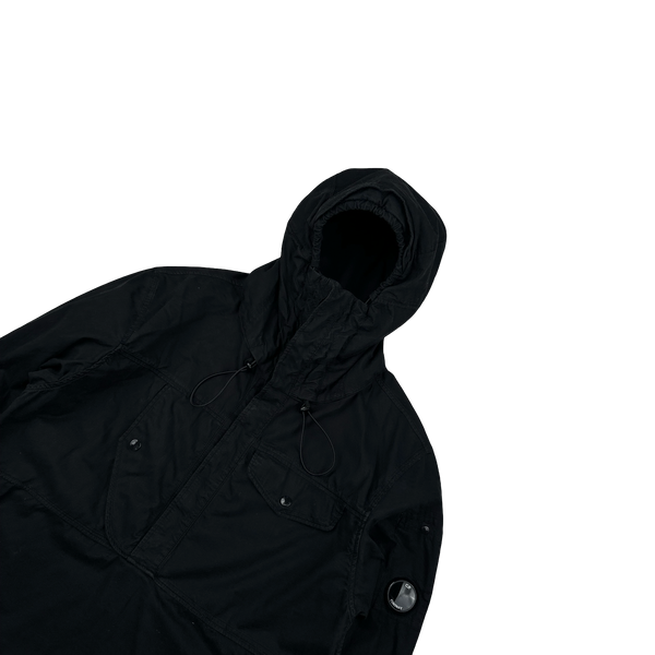 CP Company Black Pullover Cotton Smock Jacket - Small