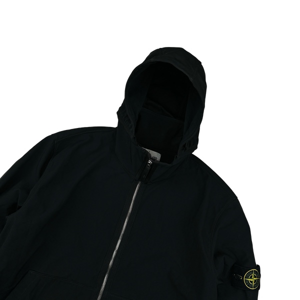 Stone Island 2019 Black Light Soft Shell R Jacket - Large