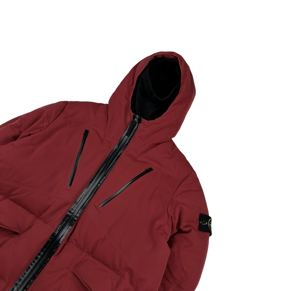 Stone Island 2015 Red Wool Repellent Down Jacket - XL
