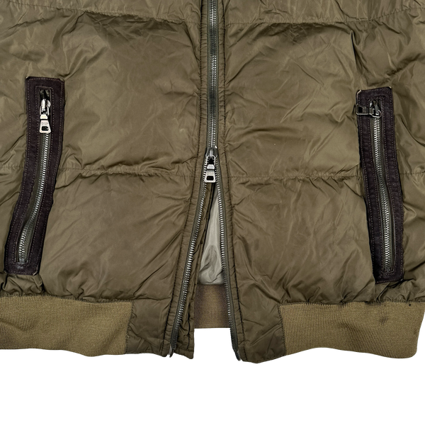 Prada Red Tab Shearling Puffer Jacket - XL