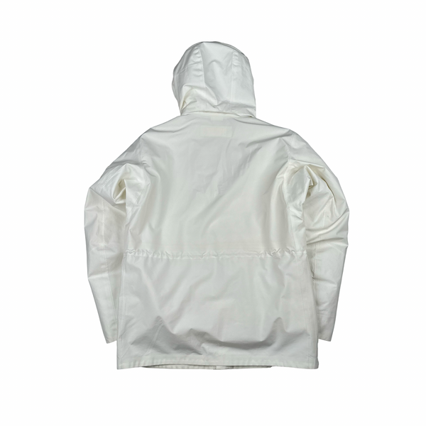 Stone Island 2017 Waterproof Down Lined White Ghost Tank Shield Jacket - Large