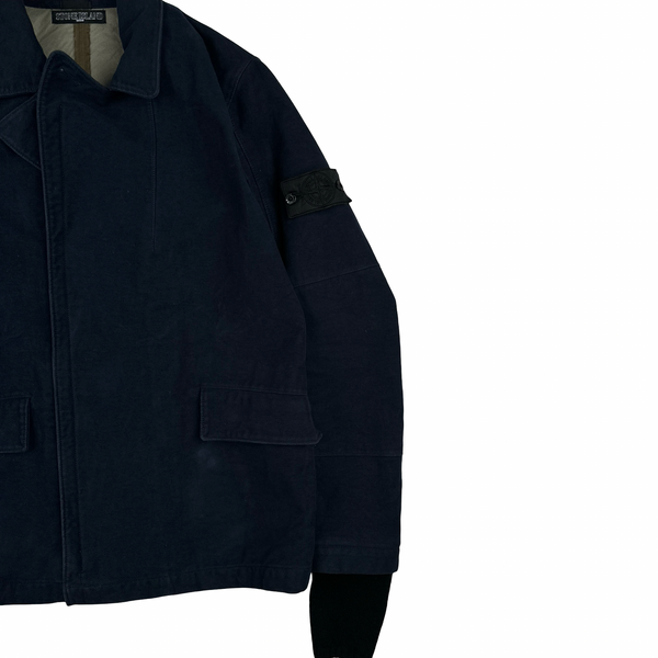 Stone Island 2012 Navy MoleSkin R Shadow Project Jacket - Large